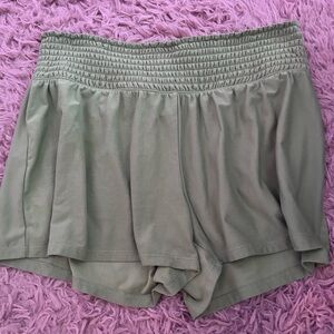 Derek Heart Olive High Waist Shorts